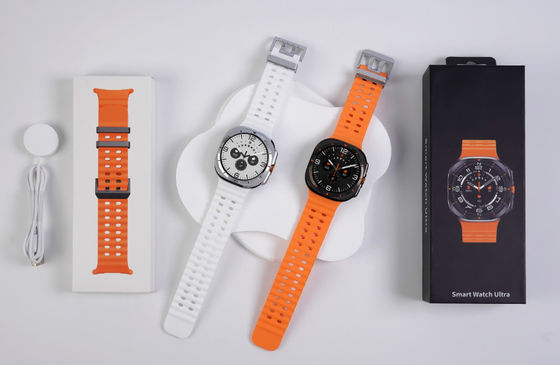 AMOLED W7 Ultra Rugged Wireless Charging Smart Watch 3D Menu Ai Dail SOS عملکرد